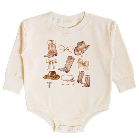 Sweet Wink Other - Sweet Wink Cowgirl Western Long Sleeve Bubble Romper 0-3 3-6 6-12 12-18 months